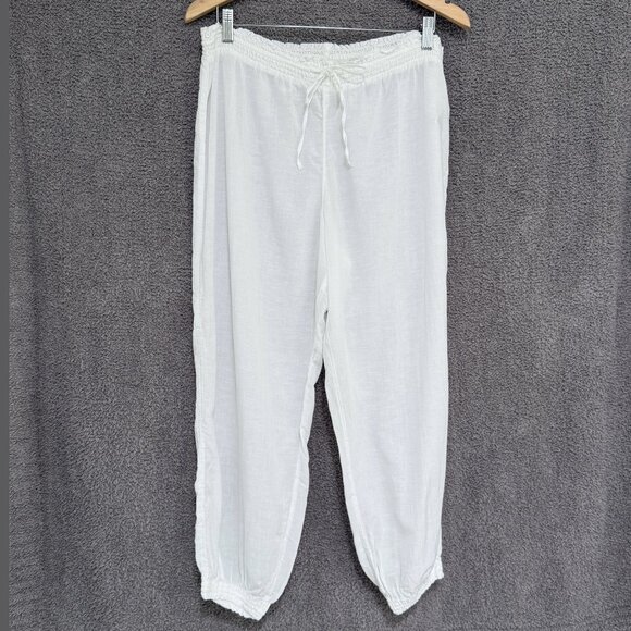 Gap Joggers Pants in Modal - Cotton- Linen blend Lounge, Beach, Sleep Large - Picture 1 of 5